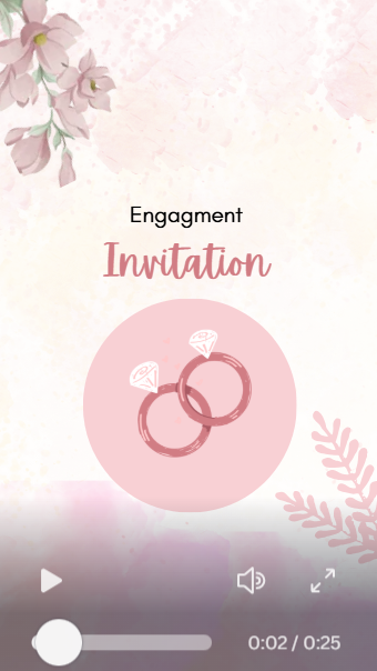 💍 Elegant Engagement Invitation Video