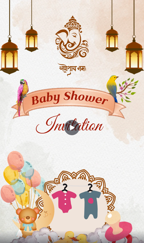 Baby Shower Invitation Video Maker – Create Personalized Baby Shower Invites Online